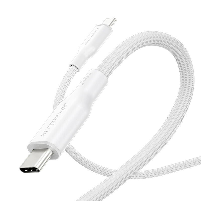 Panzerglass Empower Racing 240w Usb-C To Usb-C Cable Usb 2.0 2m Silver Blanco