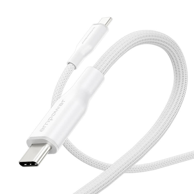 Panzerglass Empower Racing 60w Usb-C To Usb-C Cable Usb 2.0 2m Silver Blanco