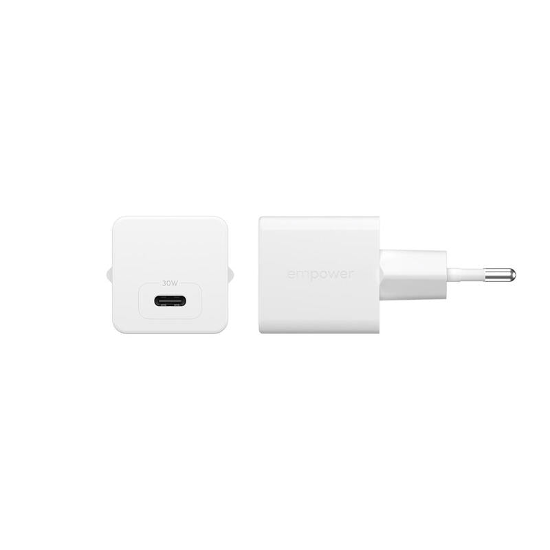 Panzerglass Empower Turbo 30w Charger Single Usb-C Eu Plug Silver Blanco