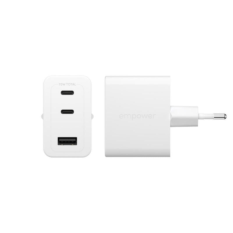 Panzerglass Empower Turbo 70w Multiple Charger Inkl. 2x Usb-C + Usb-A Eu Plug