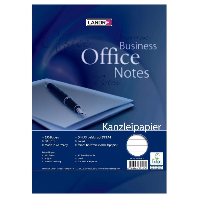 Papel De Oficina Landre A3/A4 Plegado, 80 G/M², 250 Uds