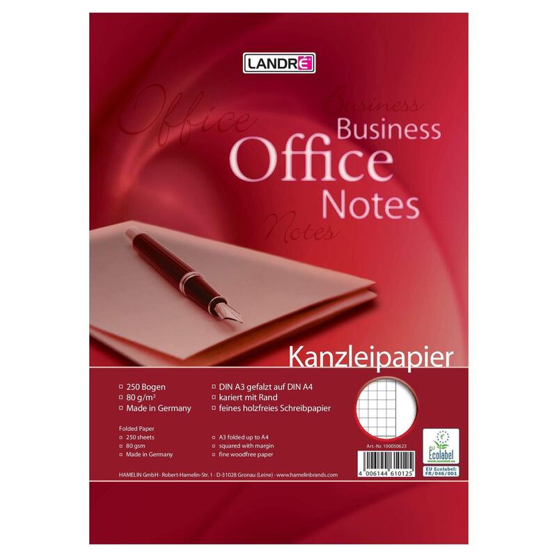 Papel De Oficina Landre A3/A4 Plegado, 80 G/M², 250 Uds
