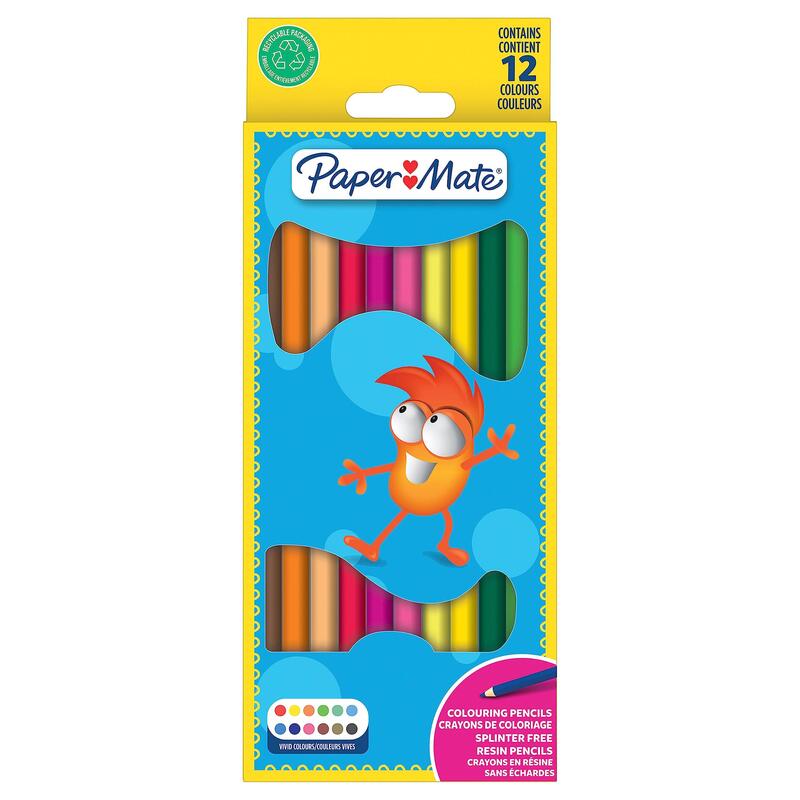 Paper Mate Lápices De Colores Kids Colouring Bunt 12er M Blister