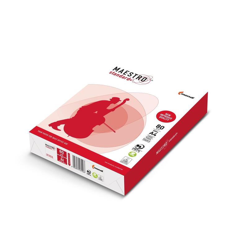 Paper Xero Igepa Maestro Stadard Plus Class B 94918a80 (A4 80g/M2 500 Pcs. Sheets White Paper, Matte, Smooth On Both Sides)