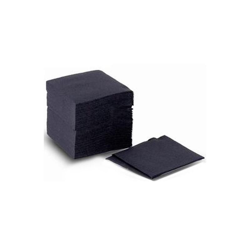 Paquete 100 Servilletas 2 Capas 20x20 Pasta Negro