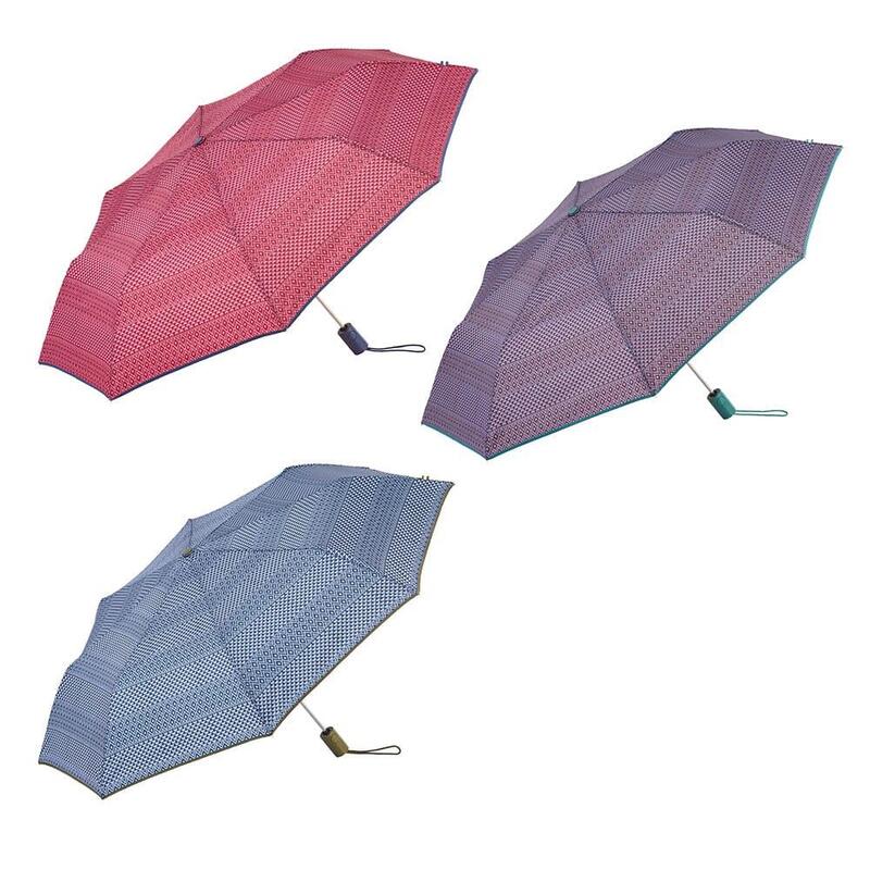 Paraguas Automático Estampado Étnico Con Uv 50+, Colores Surtidos