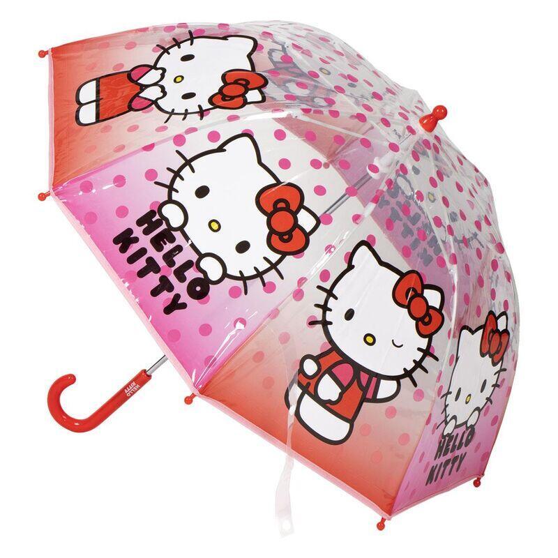 Paraguas Manual Burbuja Hello Kitty