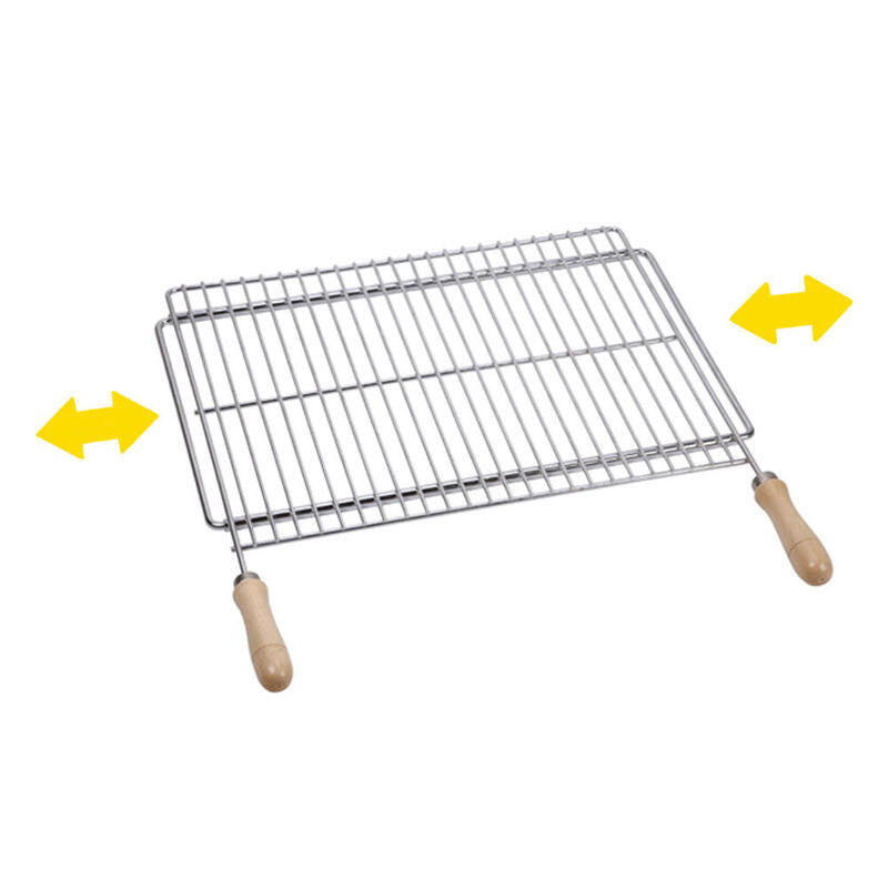 Parrilla Barbacoa Extensible 70x40cm Acero Zincado