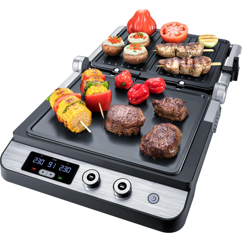 Parrilla De Contacto Steba Fg 120 Plateada, 1.800 W Fg 120