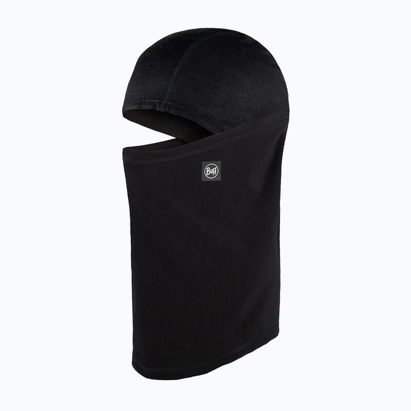 Pasamontañas Buff Tech Fleece Hinged Balaclava Solid, Negro