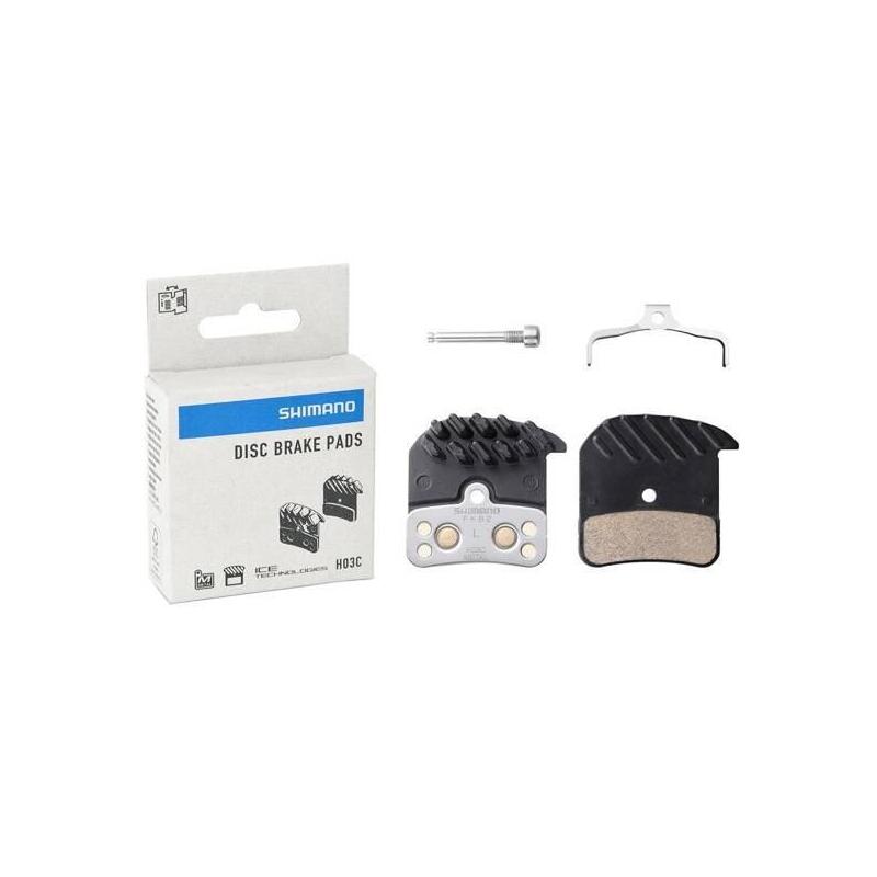 Pastillas De Freno De Disco Shimano H03c De 4 Pistones Con Disipador De Calor