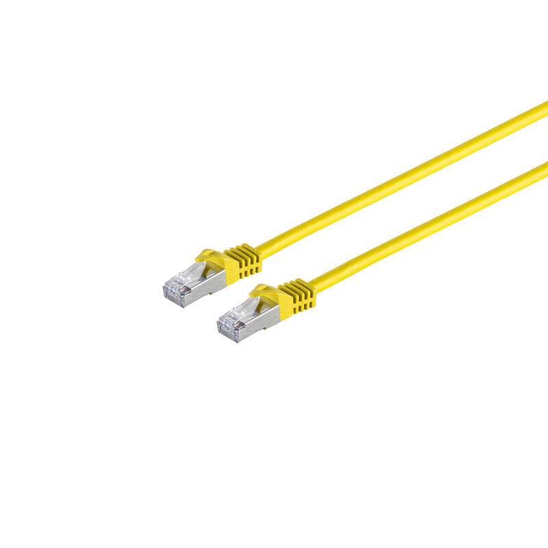 Patchk.Cat7/6a S/Ftp 2m Yellow Rj45 Halogenfrei (Lszh)