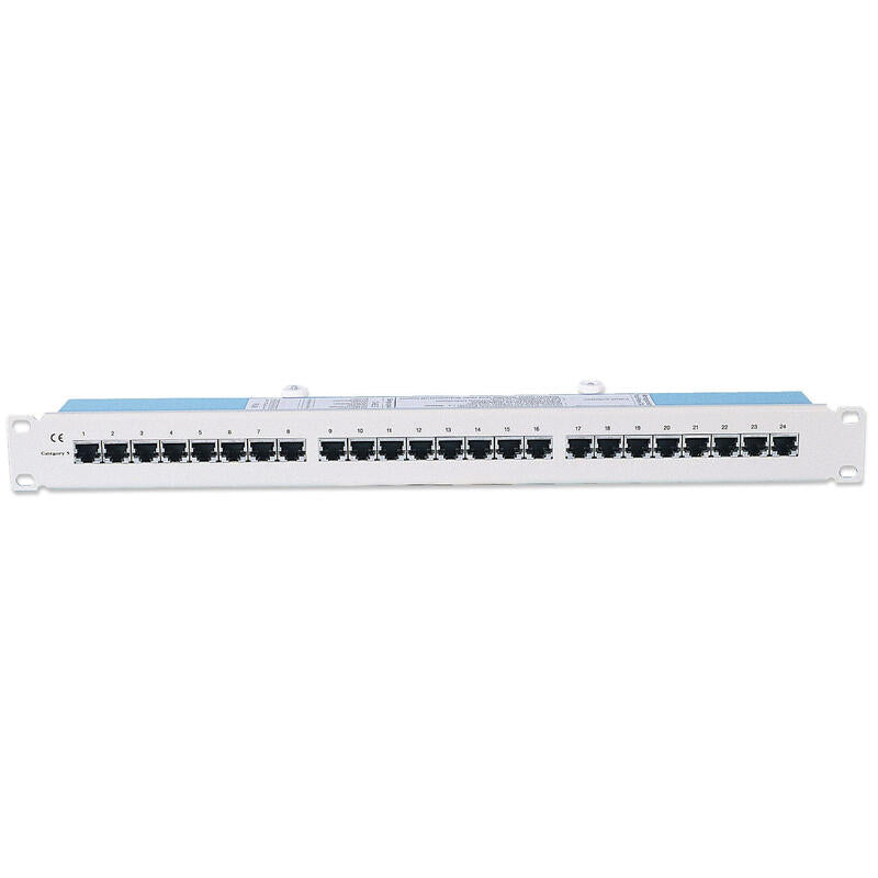 Patchpanel Intellinet, 19 ", Cat5e, 24 Puertos, Ftp, 1u, Gris