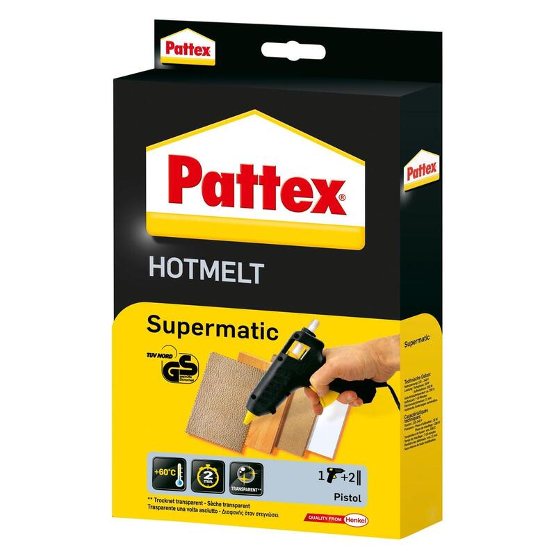 Pattex Heissklebepistole Supermatic, Pistole Y 2 Sticks