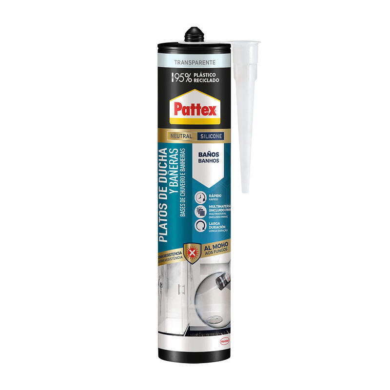 Pattex Platos De Ducha Y Bañeras, Transparente 280 Ml