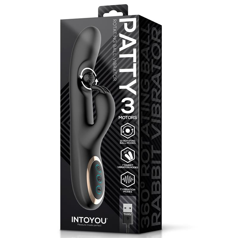 Patty Vibrador Con Bola Rotadora 360º