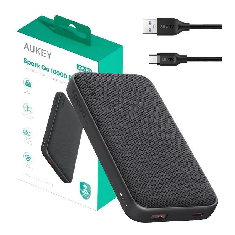 Pb-Y46p Powerbank 10000mah 20w 2xusb Cable Usb-C