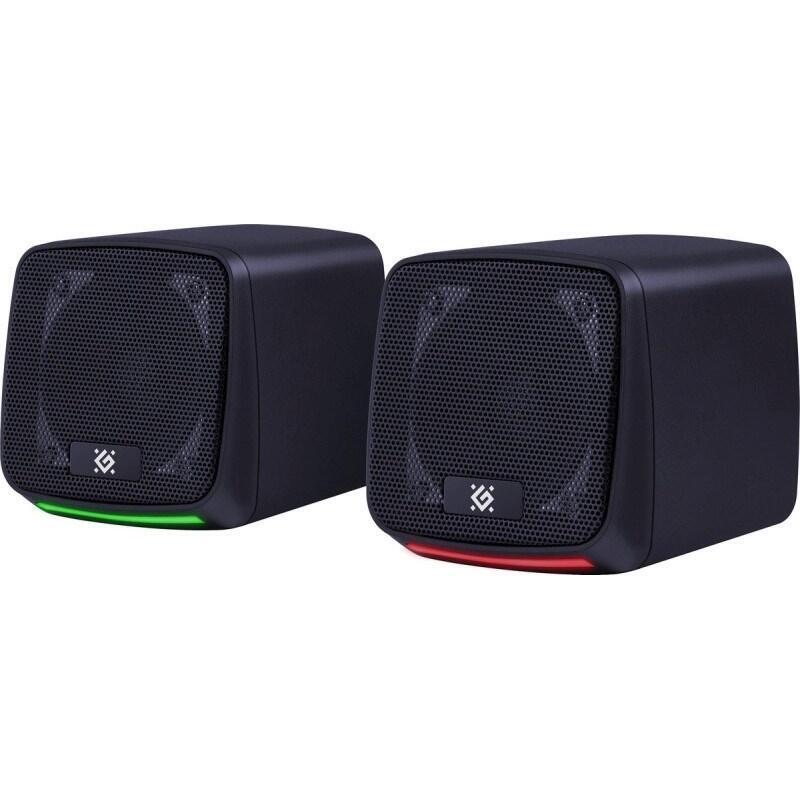 Pc Altavoces 2.0 Defender J3 2.0 6w Led Usb Black