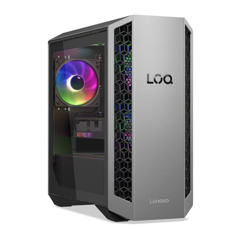 Pc Gaming  Lenovo Loq Tower 26adr10 Ryzen 7 8745hx 32gb Ddr5 5200 Ssd1tb Geforce Rtx 5060 8gb Win11 Luna Grey / Eclipse Black