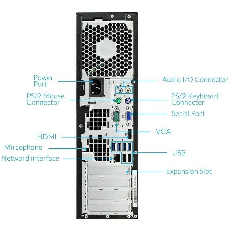 Pc Reacondicionado Hp 6300 Pro Sff I3-3220/4gb/250gb/W7p Coa -6 Meses De Garantia
