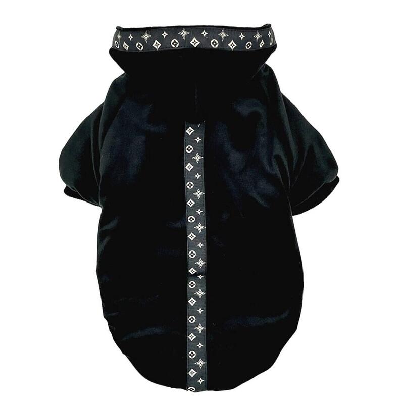 Pchelka Velvet Negro - Ropa Para Perros - Talla M