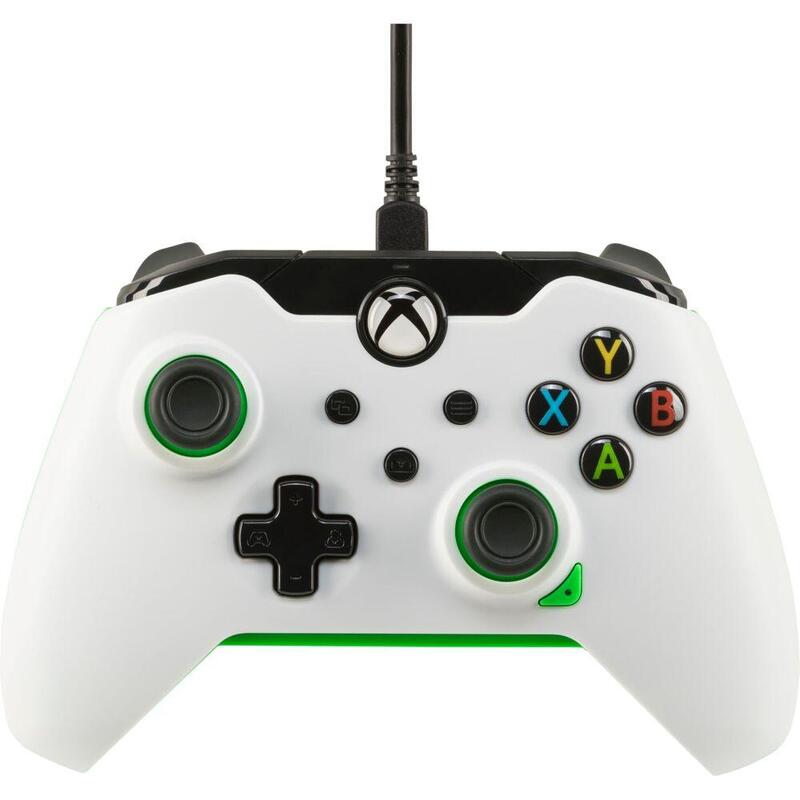 Pdp Mando Con Cable Neon White Para Xbox Series X S One Pc