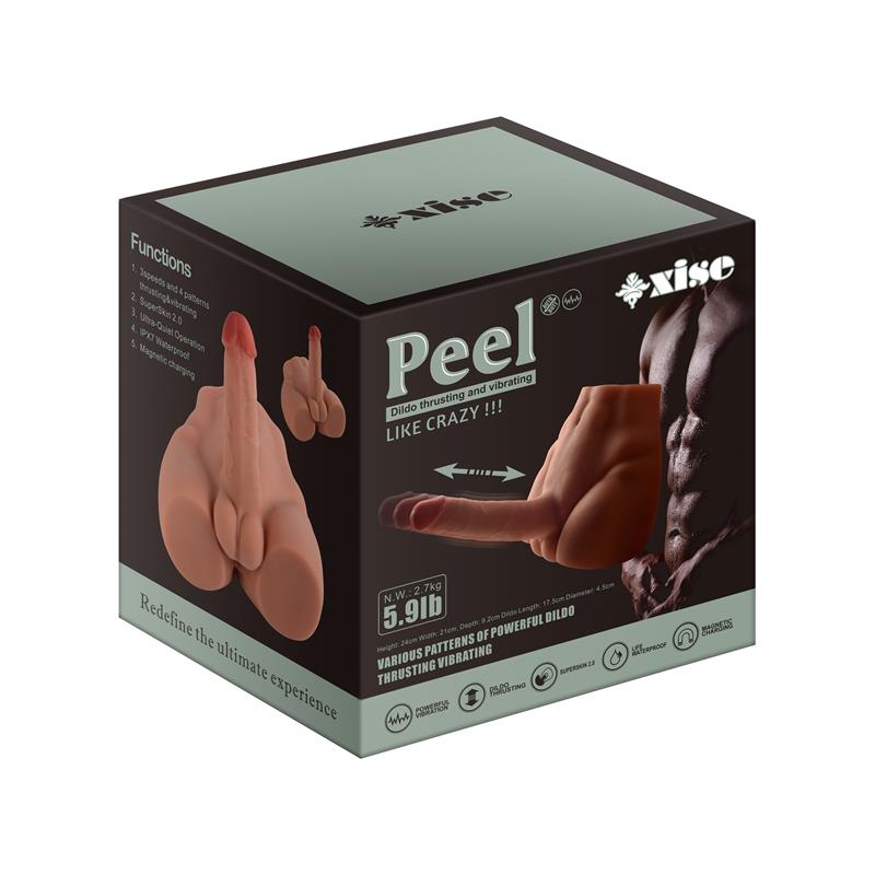 Peel Masturbador Con Dildo Y Ano Ass Con Vibración Y Thrusting