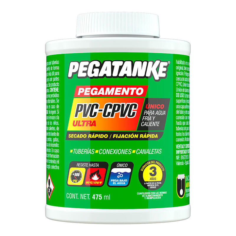 Pegamento Tuberías Pvc - Cpvc, 475 Ml