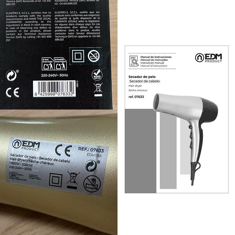 Pegatina - Instrucciones 07633