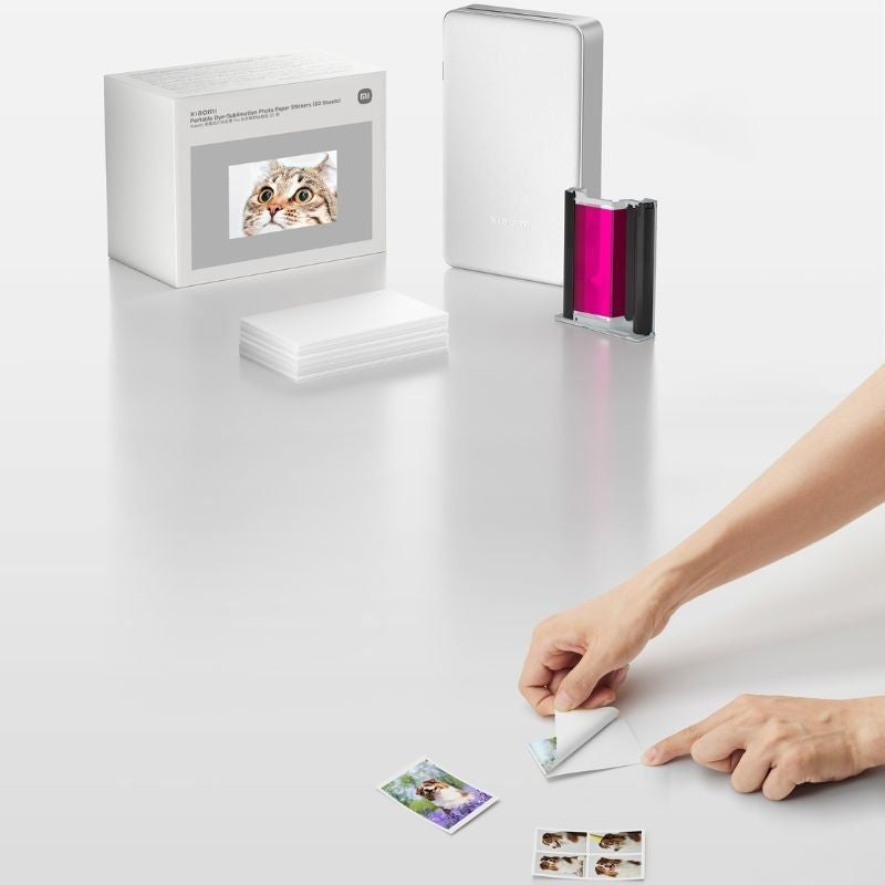 Pegatinas De Papel Fotográfico De Sublimación Para Xiaomi Photo Printer Pro (50 Hojas)
