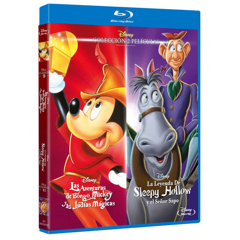 Pelicula Las Aventuras De Bongo, Mickey Y Las Judías Mágicas + La Leyenda De Sleepy Hollow Y El Señor Sapo - Bd Blu-Ray