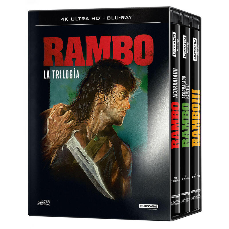 Pelicula Rambo - La Trilogía (4k Uhd) - Bd Blu-Ray