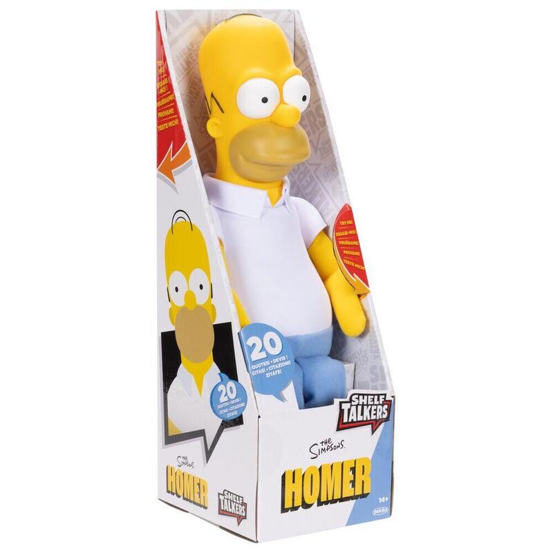 Peluche Parlante Homer Shelf Los Simpsons Ingles 33cm