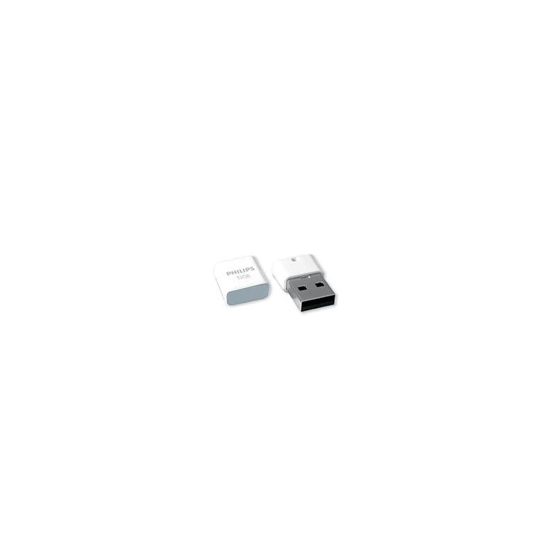 Pen Drive Philips 32 Gb, Usb Tipo A, 2.0, Tapa, Blanco