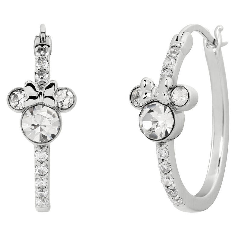 Pendientes Aro Minnie Disney Plata