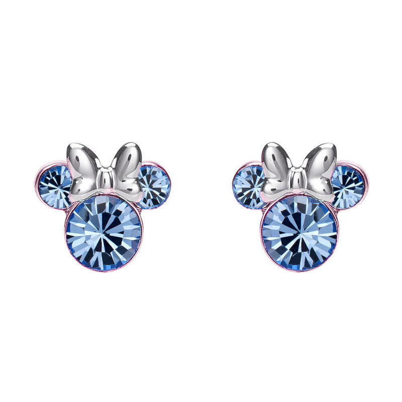 Pendientes Diciembre Minnie Disney Plata