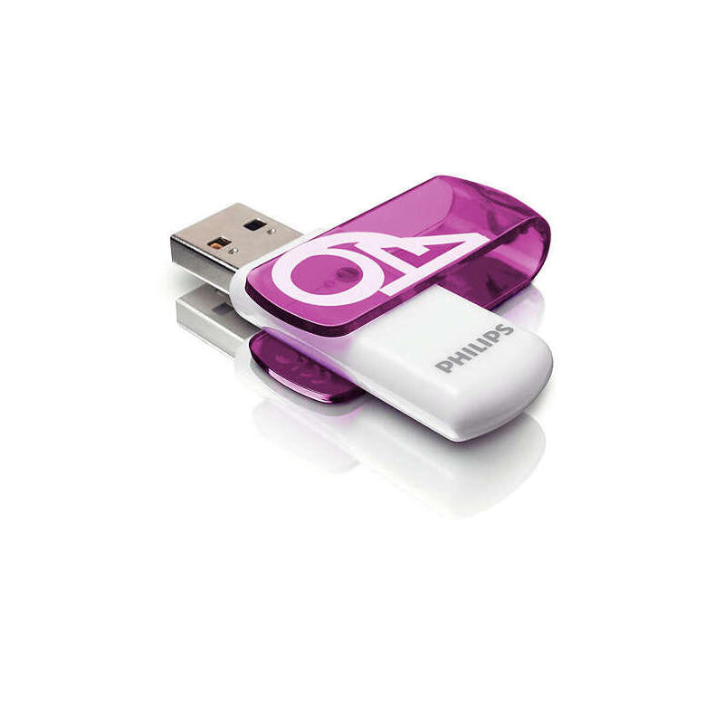 Pendrive Philips 64gb 2.0 Usb Drive Vivid Purple