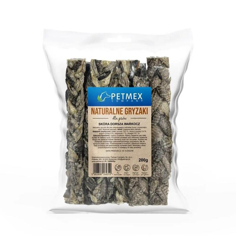 Petmex Skóra Dorsza Warkocz 200g