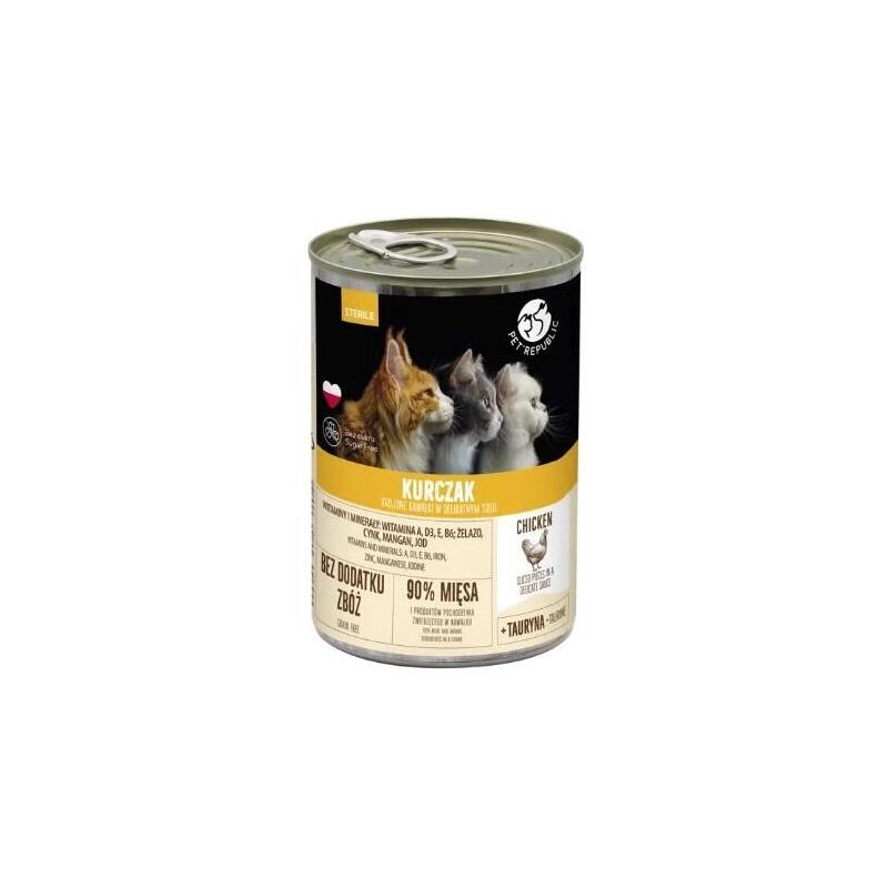Comida Húmeda Para Gatos Petrepublic Sterile Chicken  400g