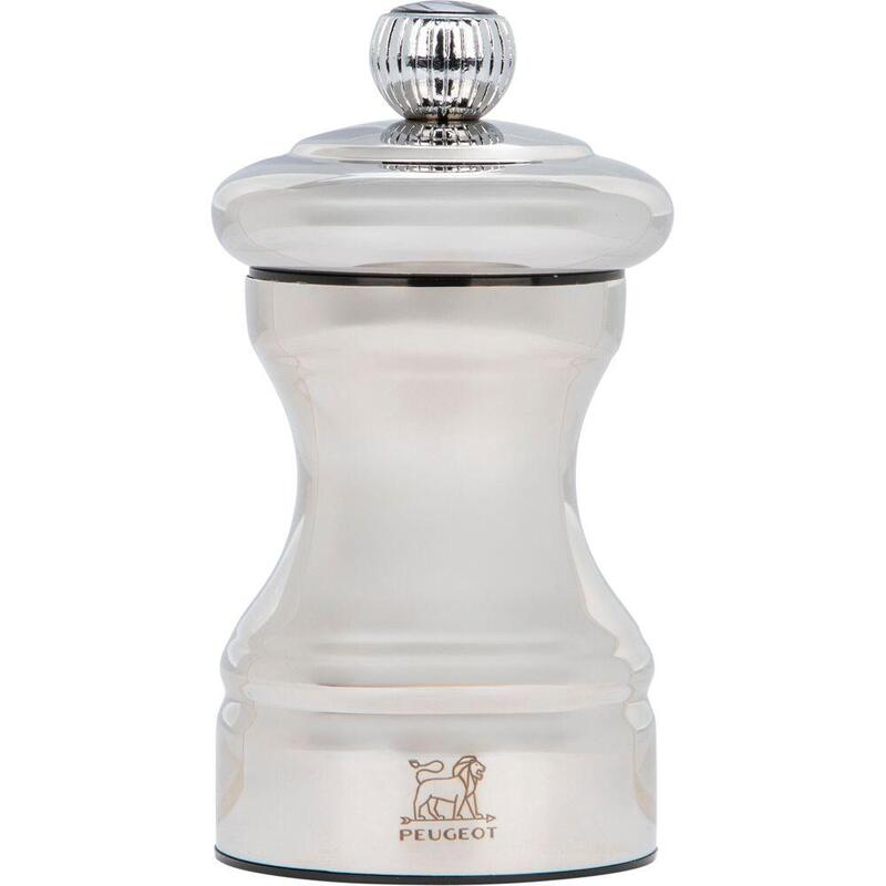 Peugeot Bistro Chef Shiny Salzmühle 10cm Chrom-Glänzend