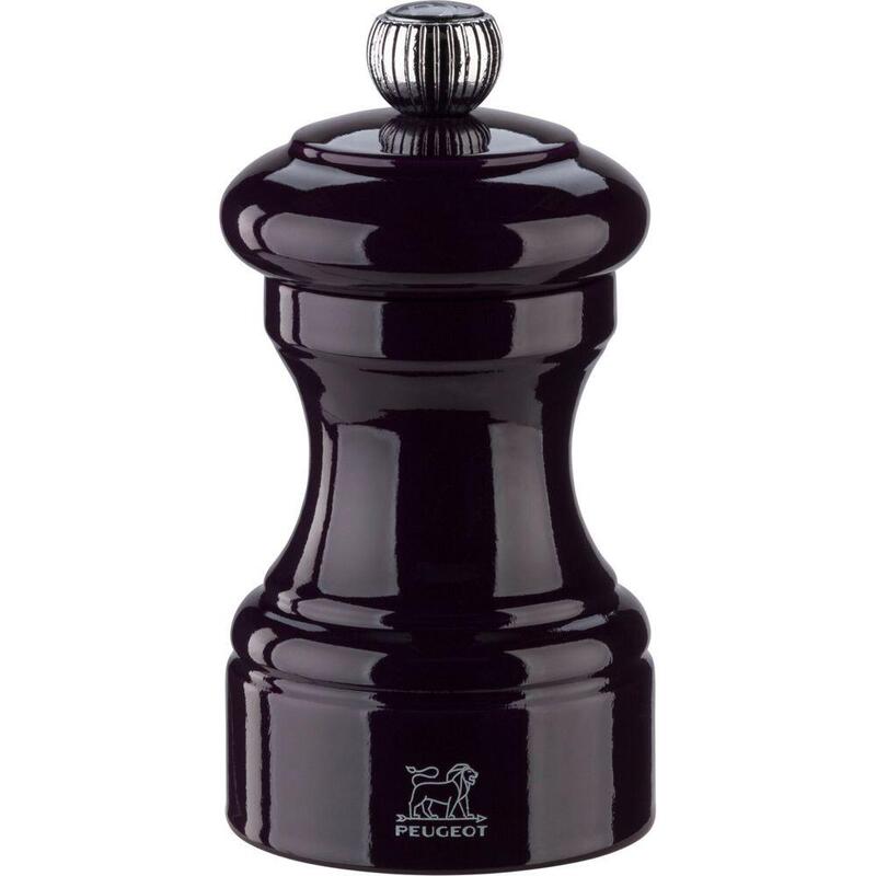 Peugeot Bistro Pepper Mill 10 Cm Eggplant Lacquered Wood