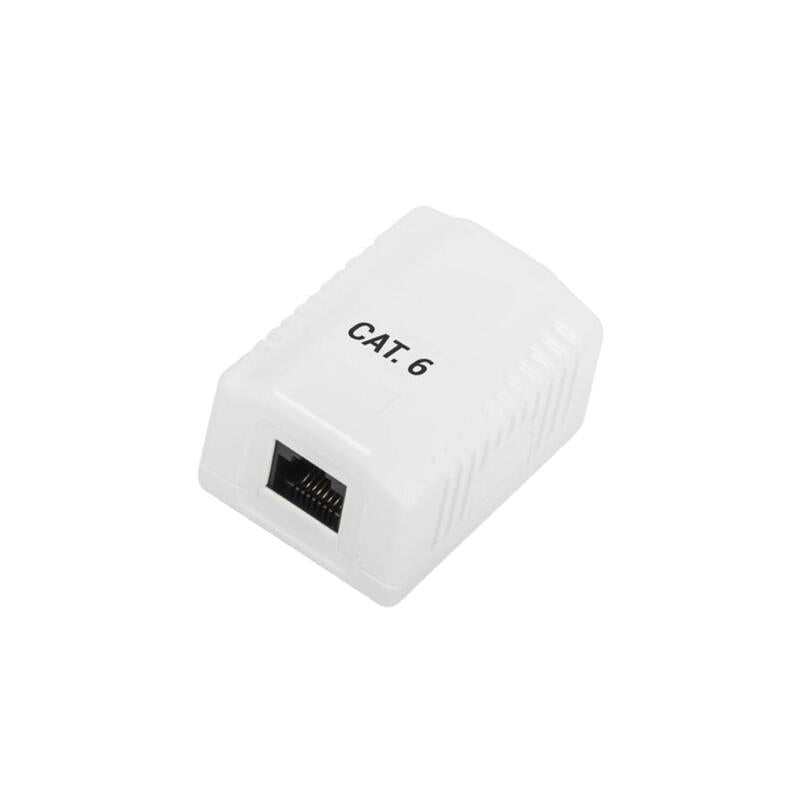Phasak Caja De Superficie 1xrj45 Utp  Cat.6  Dual Ent. Inf. Blanca