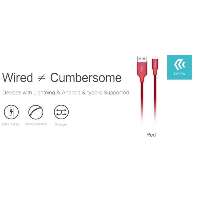 Pheez M-Usb Android Cable Fast Charge 2.M Red