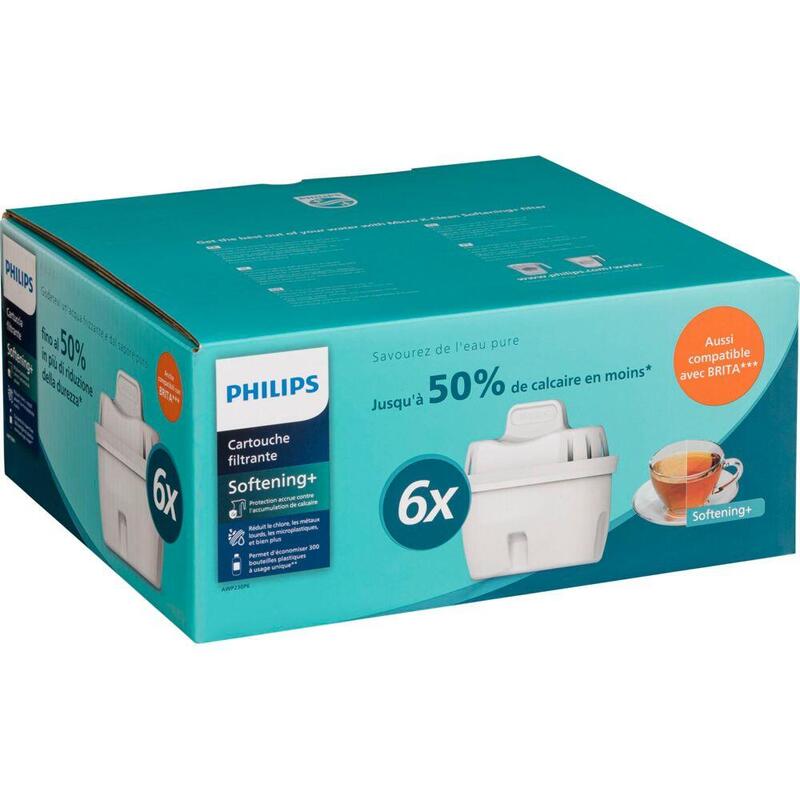 Philips Awp230p6/31 Wasserfilterkartuschen Softening+ 6-Pack