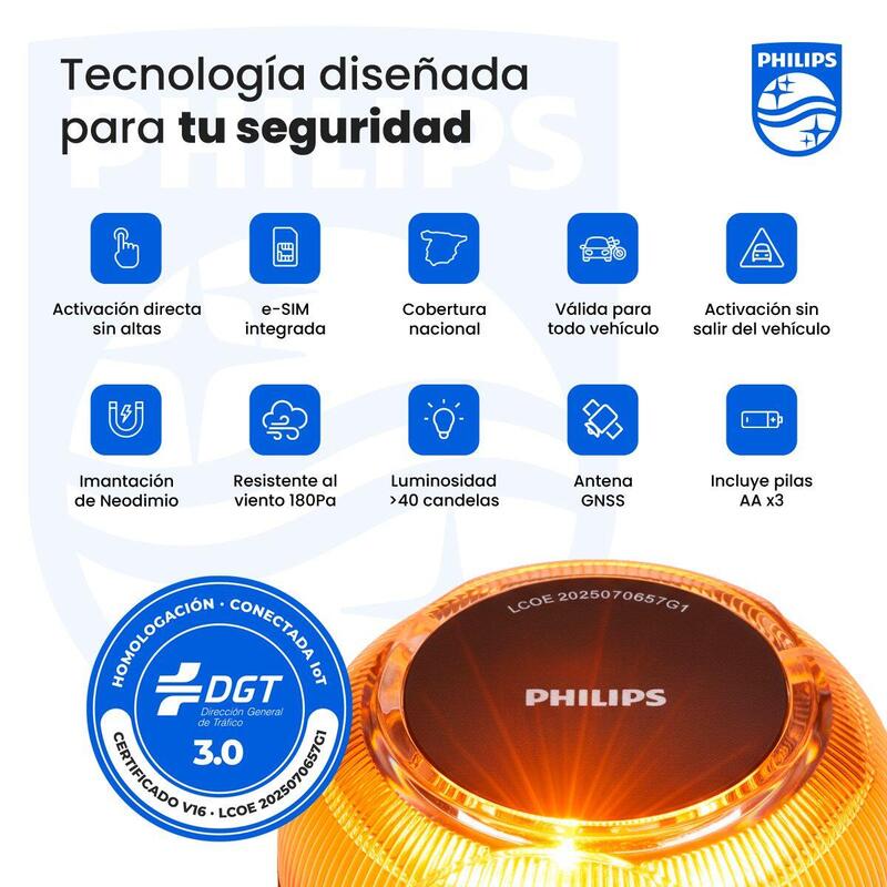 Philips Baliza Conetada Dgt 3.0 Homologada V16