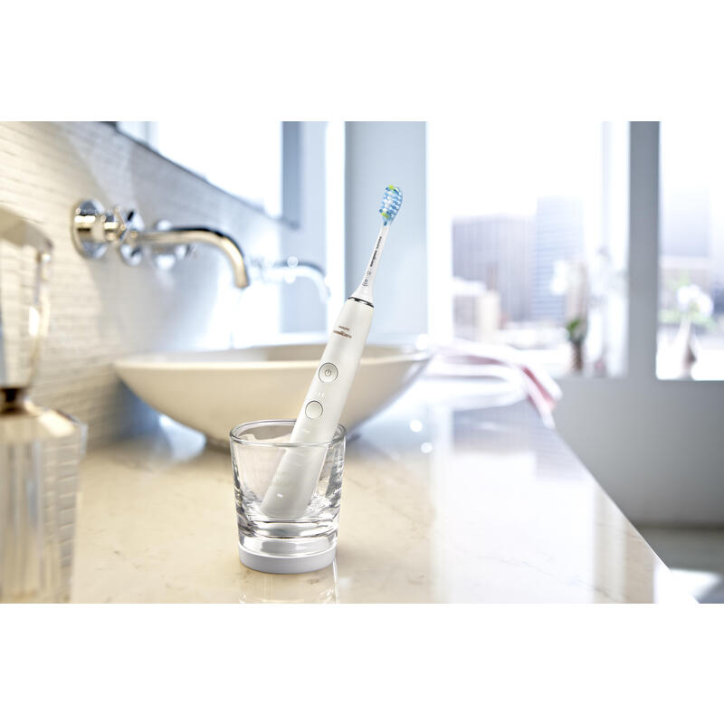 Philips Diamondclean Cepillo De Dientes Elã©Ctrico Hx9911/27 Recargable, Para Adultos, Nãºmero De Cabezales De Cepillo Incluidos 1, Nãºmero De Modos De Cepillado De Dientes 4, Tecnologã­A Sã³nica, Blanco
