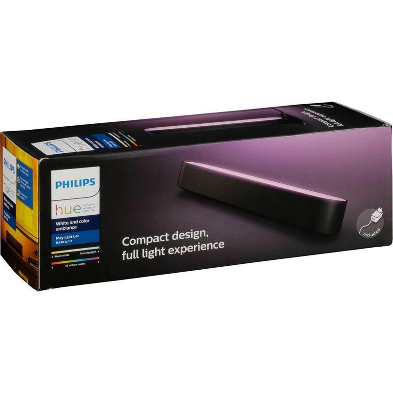 Philips Hue Play Base De Barra De Luces Led Negro