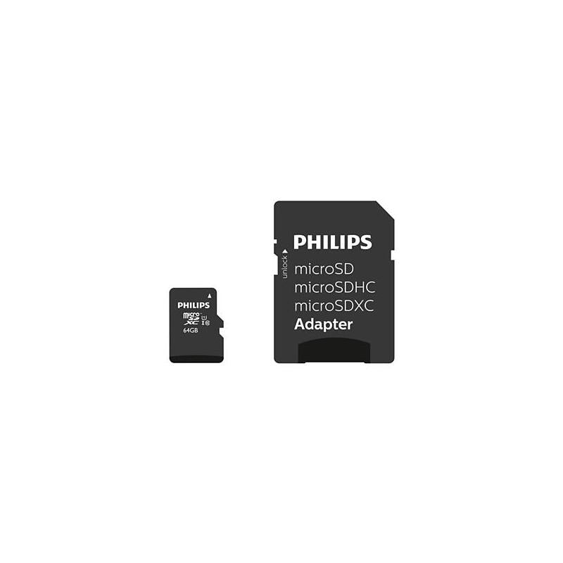 Philips Sd Micro Sdhc Card  64gb Card Class 10 Incl. Adapter