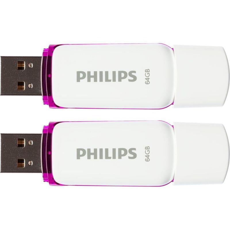 Philips Usb 2.0 2-Pack   64gb Snow Edition Magic Purple