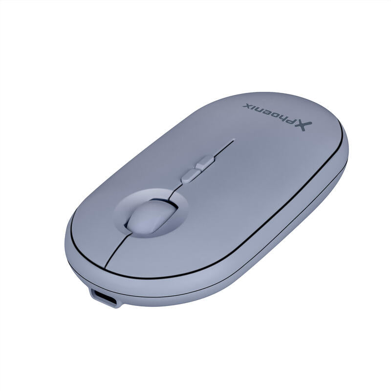 Phoenix Rebble Ratón Inalámbrico Bluetooth O 24 Ghz Con Receptor Usb Clic Silencioso Para Porttil Notebook Pc Chomebook Mac
